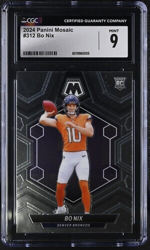 2024 Panini Mosaic BO NIX Rookie Silver Prizm #312 CGC 9 - Photo 1/2
