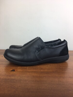 Abeo Eastbourne Pro System Women s 10 Black Slip On Casual Comfort Leather Shoes