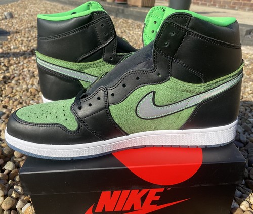 Jordan 1 Retro High Zoom Black 2020 UK13 US14 New & Boxed Deadstock - Picture 4 of 10