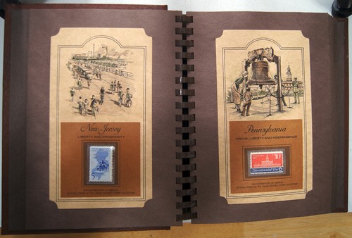 Postmasters of America Offizielle Staaten der Union Historische Briefmarkensammlung NH - Bild 10 von 12