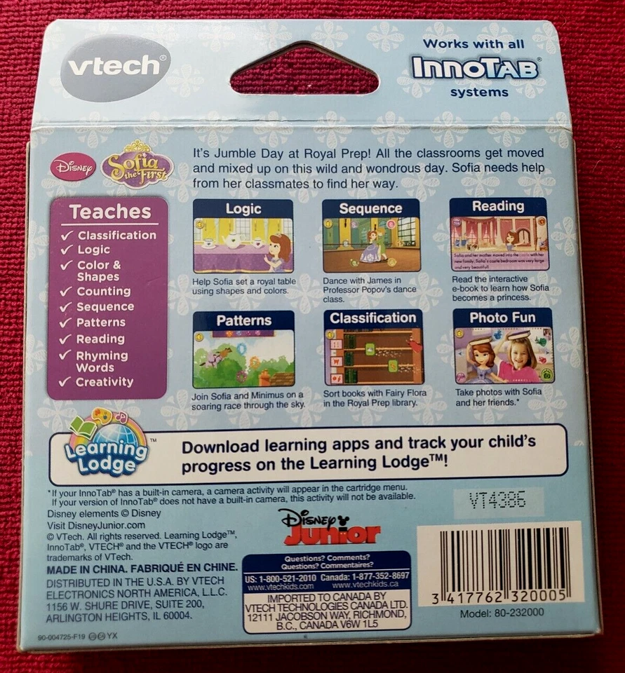 Vtech InnoTab Interactive Problem Solving Software Disney's Sofia the First - Image 2 of 4