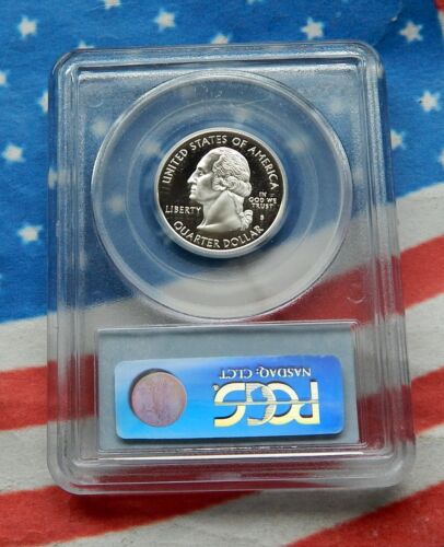 2003-S RHODE ISLAND SILVER WASHINGTON QUARTER PCGS PR69DCAM ~ DEEP MIRRORS - Picture 2 of 2