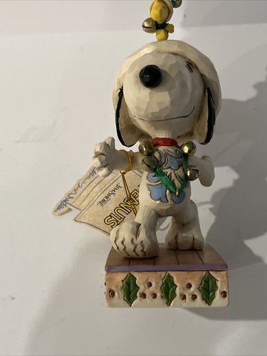 Jim Shore "Jingle Bell Buddies" Snoopy & Woodstock W/ Jingle Bells No Box. w/Tag - Picture 8 of 11