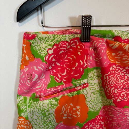 Lilly Pulitzer THE LILLY White Label Vintage Cotton Floral Flower Mini Skirt 12 - Picture 2 of 9