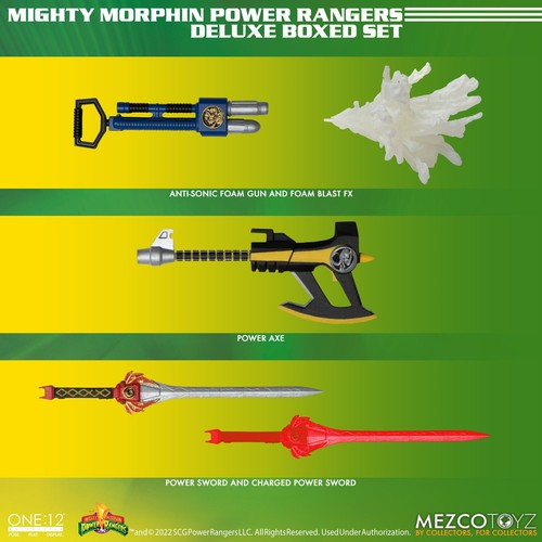the ONE 12 COLLECTIVE: POWER RANGERS DELUXE BOX SET 1/12 Action Figure 17 cm - Foto 21 di 24