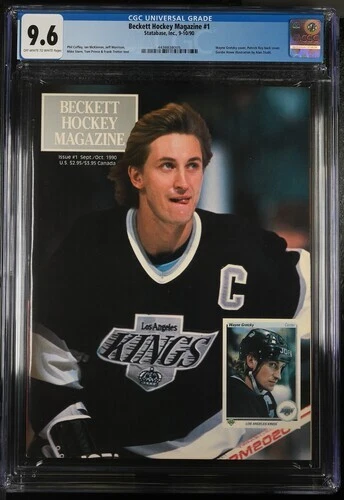 Wayne Gretzky Sep/Oct 1990 Beckett Hockey Magazine Issue #1 CGC 9.6