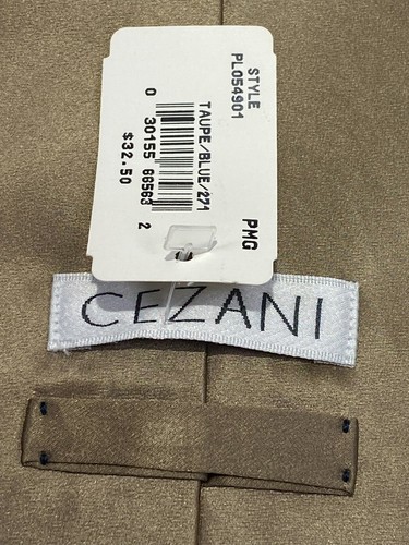 Corbata para hombre talla 56 x 4 pulgadas color peltre liso de Cezani - Imagen 2 de 11