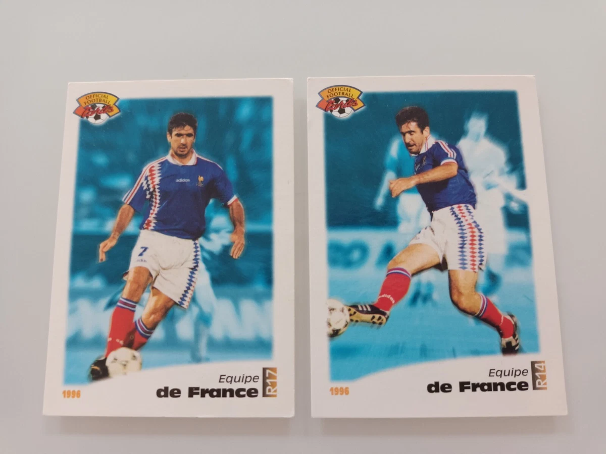 Eric cantona rookie #25 auxerre panini football 1986 removed tbe original - Collection