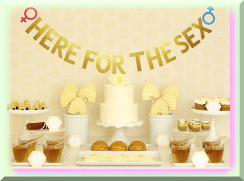 Glittering Gold Banner: The Ultimate Baby Shower & Gender Reveal Party Decoratio - Picture 6 of 7