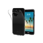 COVER CUSTODIA SILICONE TPU + PELLICOLA IN VETRO TEMPERATO PER LG K3 2017 US110