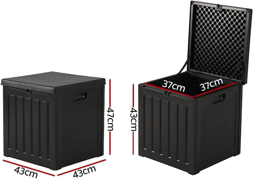 Indoor/Outdoor Storage Box 80L with Lockable Lid for Patio Cushions, Pool Access - Picture 2 of 8