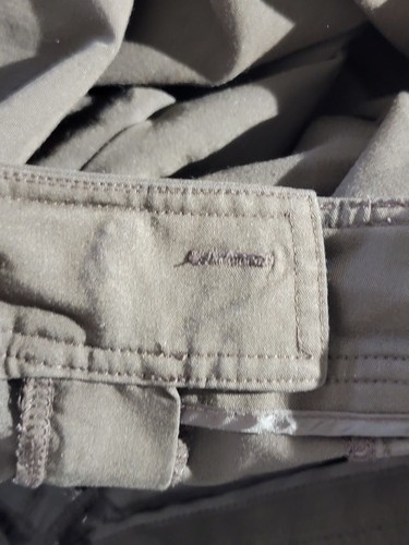 dressbarn capri pants womens size 10 flat front stretch tapered high rise brown - 第 10/12 張圖片