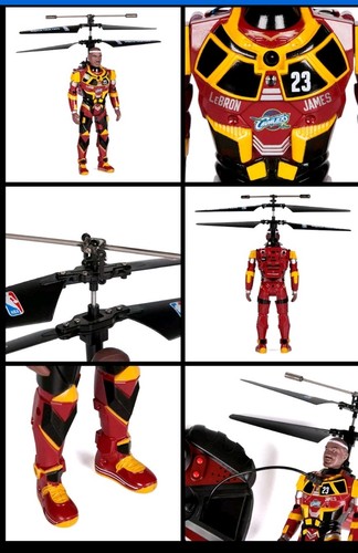 LEBRON JAMES NBA Cavaliers RoboJam Infrared Helicopter WORLD Tech Toys Brand New - Picture 2 of 2