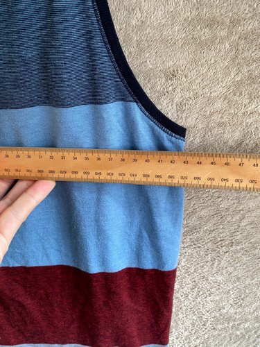 BILLABONG Casual Singlet Top Size S Mens Multicoloured Striped Sleeveless - Picture 11 of 11