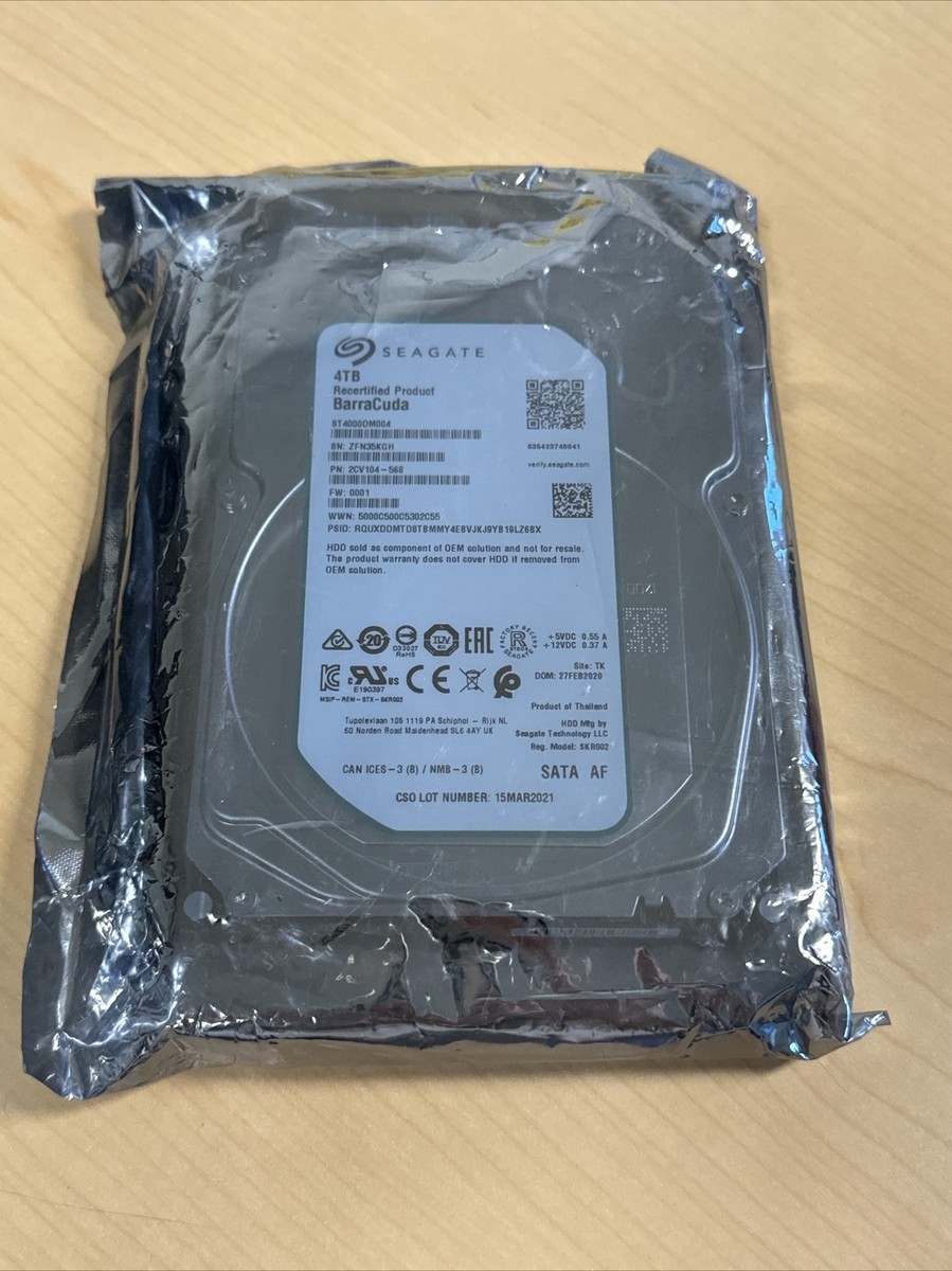 Seagate Barracuda 4TB ST4000DM004 SATA 256MB Cache 3.5