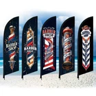 BARBER shop Feather Flag Windless Only Swooper Banner Flag  Without Pole 2×8FT