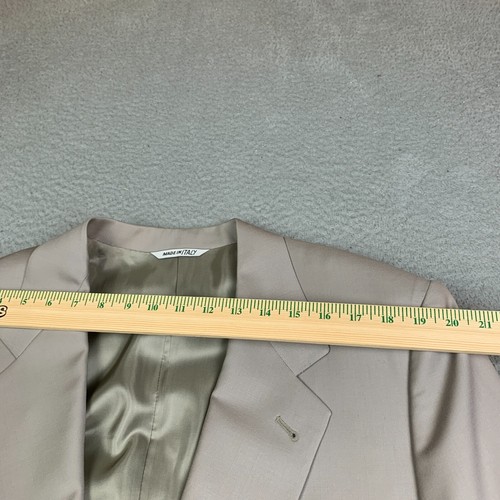 CANALI Proposta Jacket 54R Loro Piana Sport Coat Blazer Gray Beige Wool Rayon - Picture 21 of 24