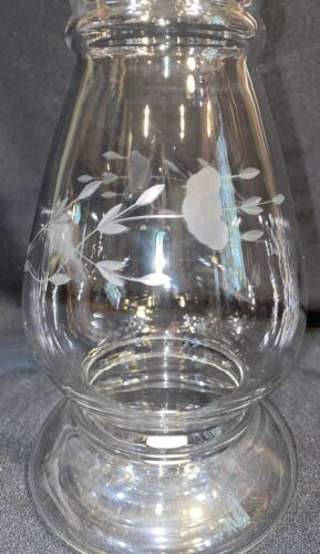 Princess House Heritage exklusive geätzte Kristall Vase ausgestellt Top - Bild 3 von 7