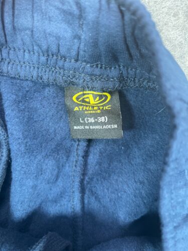 NWT Athletic Works Shorts Mens Large Blue Fleece Pull On Drawstring Active A8 - Picture 5 of 10