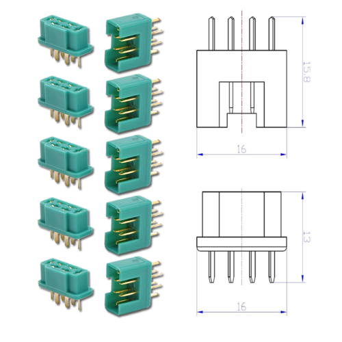 Goldstecker XT30 XT60 XT60U XT60L XT90 XT90S EC2 EC3 EC5 EC8 T-Dean MPX HXT QS8 - Bild 139 von 175