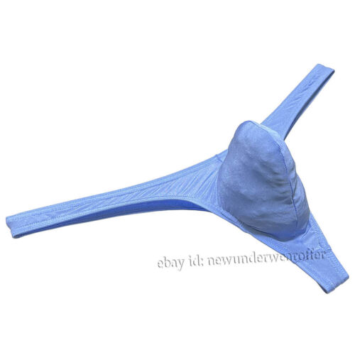 Sexy Men Ultra Thin Thong Underwear Ice Silk Tangas Classics Convex Pouch T-back - Picture 11 of 69