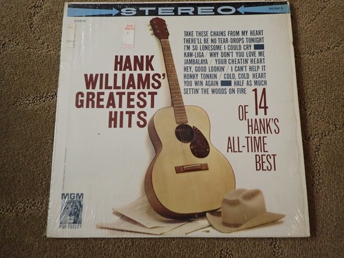 Vintage Hank Williams Vinyl LP 14 Greatest Hits  - Foto 1 di 4
