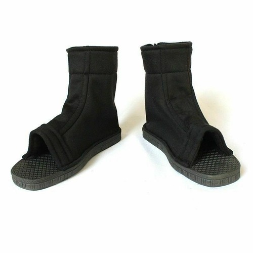 Zapatos Ninja Japoneses Botas Juegos con disfraces Retro Antiguos Hombres Mujeres Negro Azul Moda - Imagen 14 de 14