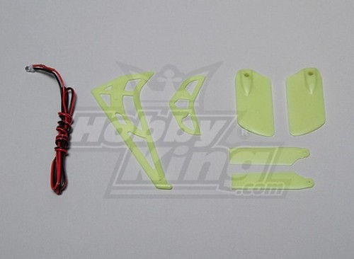 450 RC HELICOPTER GLOWING TAIL & LIGHT SET HS1275 - Picture 2 of 3