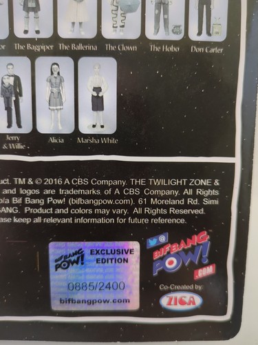 NEU Bif Bang Pow The Twilight Zone schwarz & weiß Hansenfigur Episode 80 - Bild 10 von 12