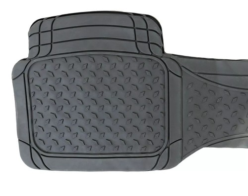 Streetwize Black Canberra Rubber Car Mat Set with Full Cross Rear SWCM114 - Picture 3 of 4