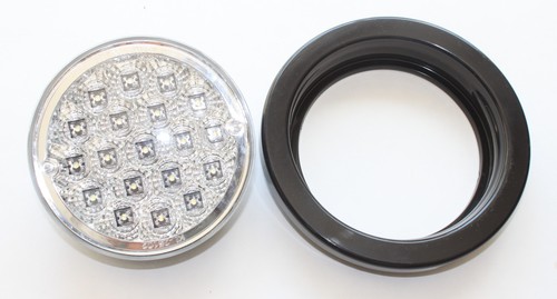 4 Truck Trailer LED Round 4" Back-up Reverse Fog + STRONG WHITE LIGHTS w Grommet - Foto 9 di 9