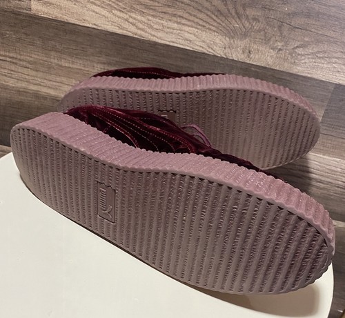 Puma Rihanna Fenty Creepers Royal Velvet Lace Up Burgundy Men Size US 11 Eu 44.5 - Bild 13 von 15