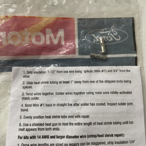 Genuine OEM  Ford Wire Assembly 3U2Z-14S411-ZEB WPT-1591 New Sealed - Picture 4 of 6