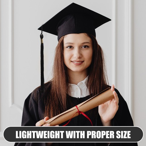 Gorras de graduación de soltero para adultos con borlas para fiesta de ceremonia de graduación - Imagen 12 de 12