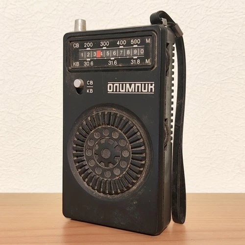 OLYMPIC b Vintage 1980 Soviet Russian Ukrainian Transisto Radio USSR collectible