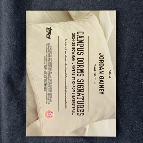 2024-25 Bowman Chrome University Campus Visit On Card Auto SSP Jordan Gainey - Picture 2 of 2