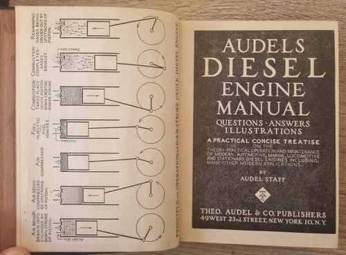 Audel's Diesel Engine Manual Questions And Answers 1954 HC Free Aus Post - Bild 3 von 9