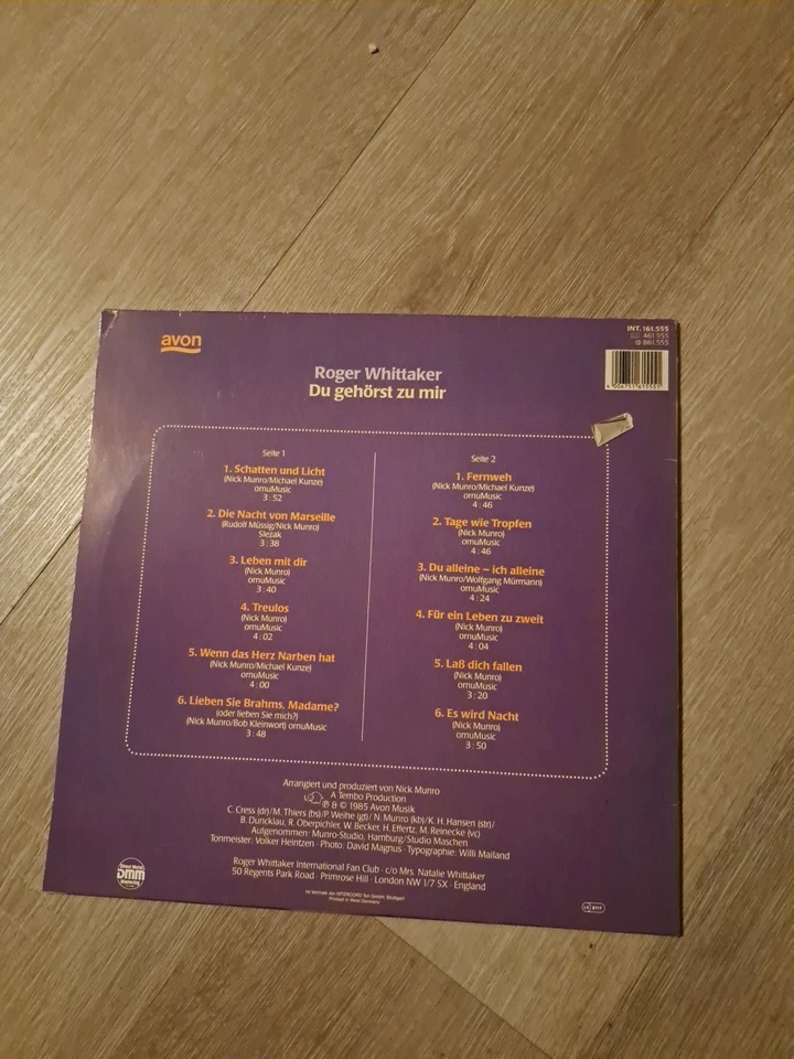 Roger Whittaker - Du gehörst zu mir - LP  - Bild 2 von 2