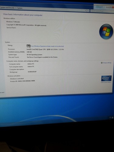 HP Pavilion a6500f MT Intel Quad core Q8200, 4Ram, 320 HDD,Windows 7 Ultimate - Picture 15 of 16