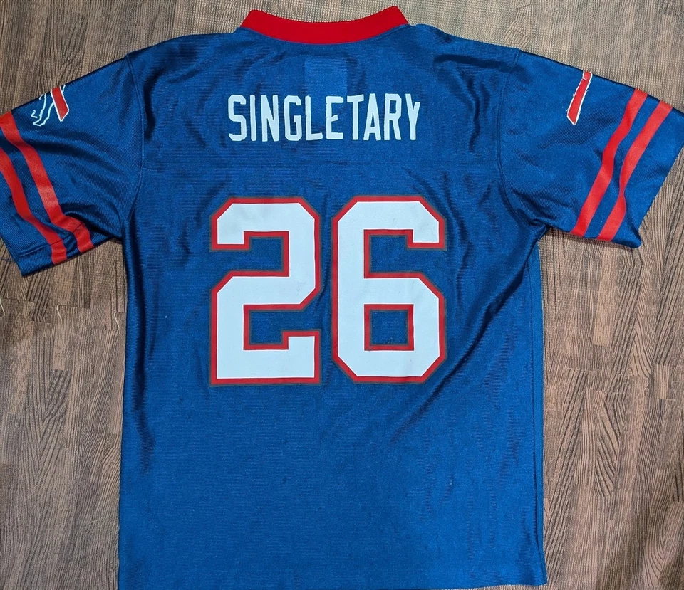 Camiseta deportiva para niños jóvenes Buffalo Bills #26 con licencia NFL L-grande (12-14) Foto 2 de 4