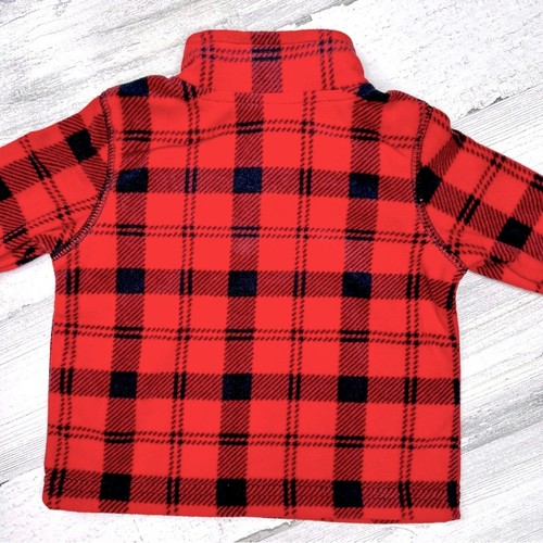 Suéter Pullover Henley Carter's Nuevo con Etiquetas Buffalo Cuadros Bebé Polar 3 Meses - Imagen 4 de 5