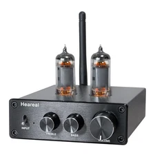 Heareal L5 Tube Preamplifier Receiver Amp DAC with Treble & Bass Knobs - #zv
