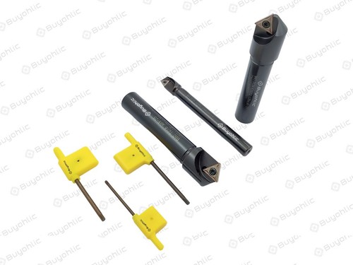 Herramienta de bisel indexable 45° 120 mm con 10 insertos de carburo de repuesto - Imagen 34 de 45