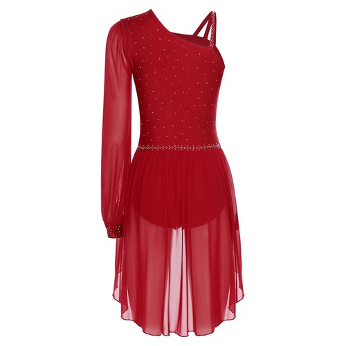 Mujeres Ropa de Baile Vestido de Retazos Disfraz de Baile Vestidos Asimétricos Traje Rock - Imagen 11 de 95