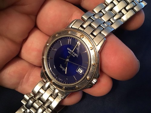 Raymond Weil Geneve Tango Cuarzo 5560 36mm Esfera Azul Acero Inoxidable Nueva Batry - Imagen 4 de 11