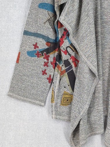 Maglione Inoah donna grande multicolore art to wear Lagenlook Cardi Urban Boho USA - Foto 10 di 23