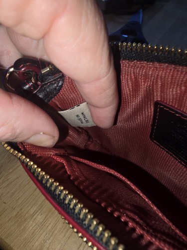 Authentic Coach L-zip Coated Canvas Monogram Wristlet - Picture 7 of 9