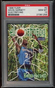 1998 Fleer Tradition Electrifying #2 Kevin Garnett PSA 10