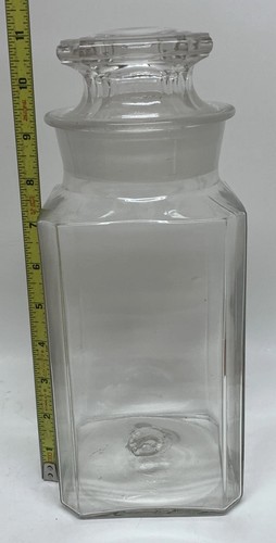 Antik 11" Apotheker mundgeblasen Glas Bonboniere ARBEITSPLATTE Drogerie Display - Bild 8 von 9