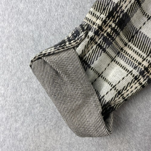 Torrid 1 Beige Black Plaid Open Front Waterfall Cardigan 3/4 Sleeve Knit Top - Picture 5 of 8